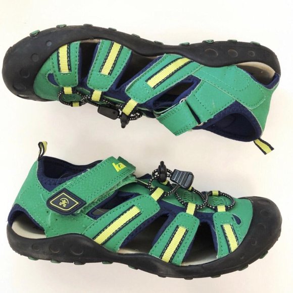 Kamik Green and Blue Kids Sandals - Picture 3 of 5